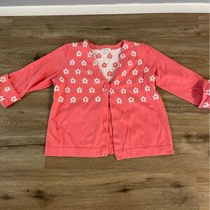 Christopher & Banks Pink Floral Cardigan